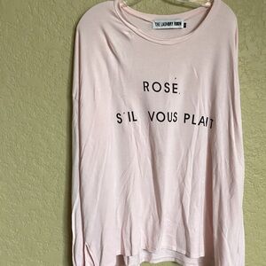 The Laundry Room Rosé Graphic Long Sleeve Tee